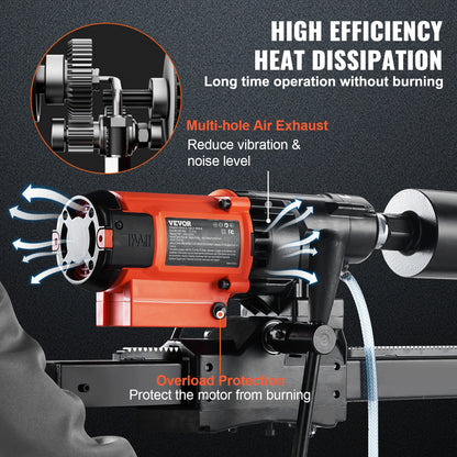 3200W 750RPM Wet/Dry Diamond Core Drill Machine