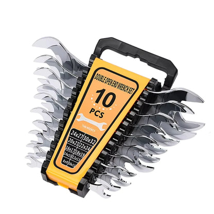 FUTE Ultra-Thin Double Open-End Wrench Set (6–32mm)