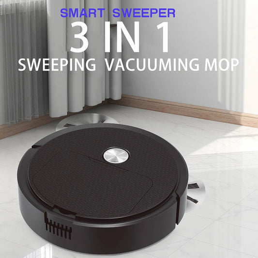 Wireless 3-in-1 Mini Smart Sweeping Robot Vacuum