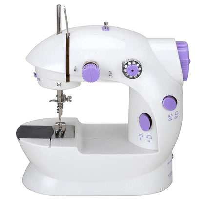 Portable Electric Household Sewing Machine with Light & Speed Control for Beginners and Home DIY Projects