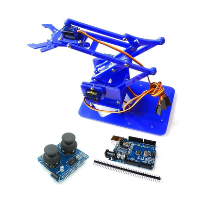 SG90 MG90S 4 Dof Unassembly Acrylic Mechanical Robot Manipulator Claw Kit