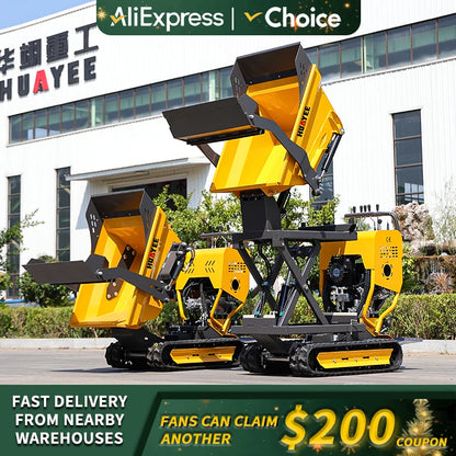  Mini Crawler Dumper 500kg 800kg Customized Fast Delivery High Quality  Mountain slope use Mini Dumper