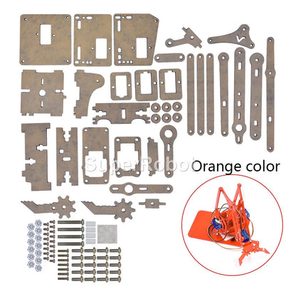SG90 MG90S 4 Dof Unassembly Acrylic Mechanical Robot Manipulator Claw Kit