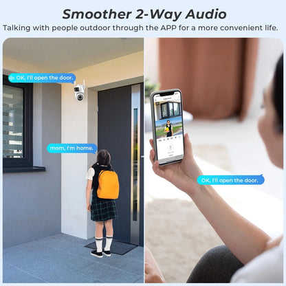 BESDER 4K 8MP/10MP Dual-Lens Outdoor Security Camera