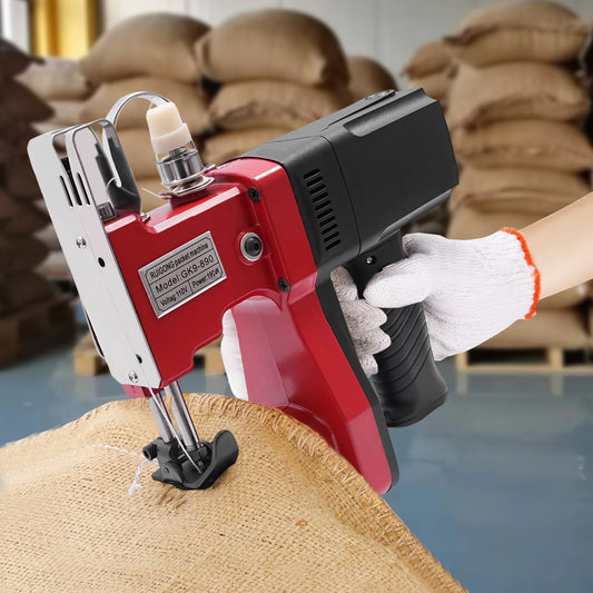 Electric Sack Closer and Sewing Machine for Canvas, Leather, and Woven Bags