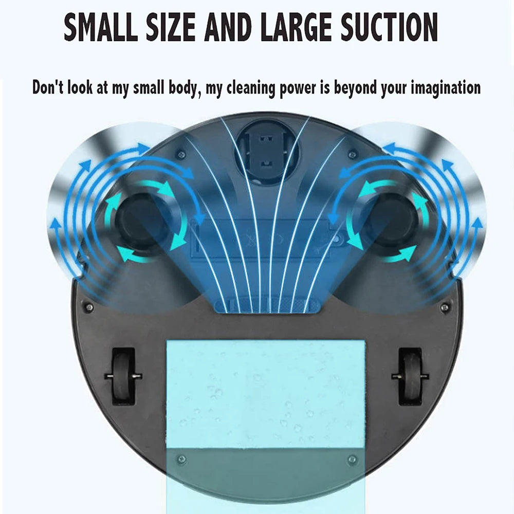 Wireless 3-in-1 Mini Smart Sweeping Robot Vacuum