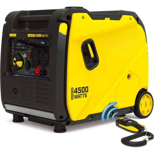 Wireless Remote Start Inverter Generator with Quiet Technology and CO Shield