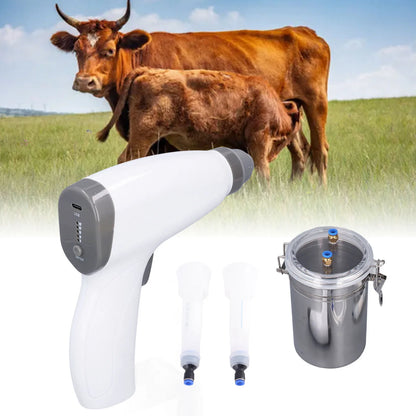 Electric Cow Milker Easy To Clean High Efficiency 2.2W USB Cable Charging Cow Milking Machine 800mAh Battery for Household Use