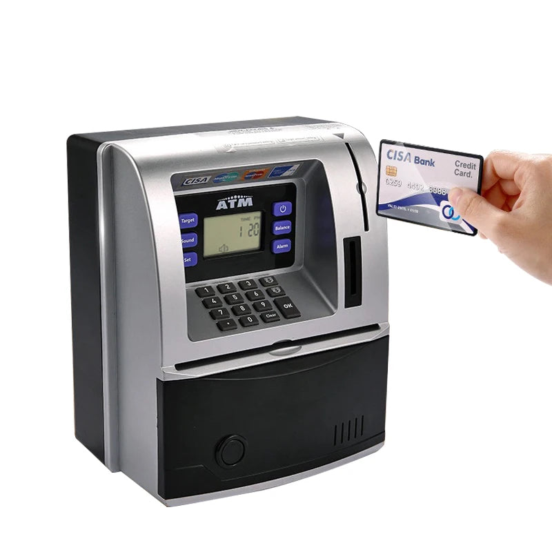 Super Real Estate Voice ATM Piggy Bank with Card, PIN, and Real Cash Deposit Feature