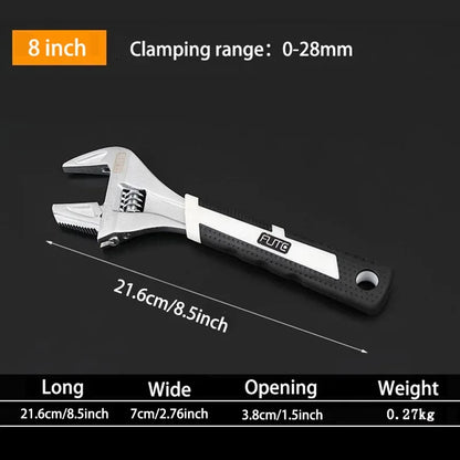 FUTE 6/8/10 Inch Adjustable Bathroom Wrench Set