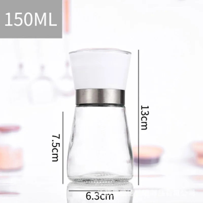 Premium Stainless Steel Salt and Pepper Grinder Set with Adjustable Ceramic Rotor