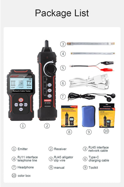 NOYAFA NF-8209S Network Cable Tracker