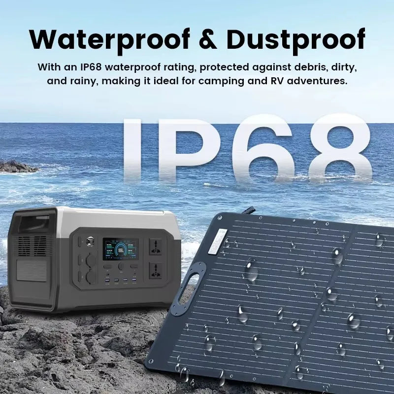 1800W LiFePO4 Solar Generator & Backup Station