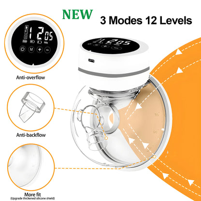 USB Rechargeable Wearable Breast Pump