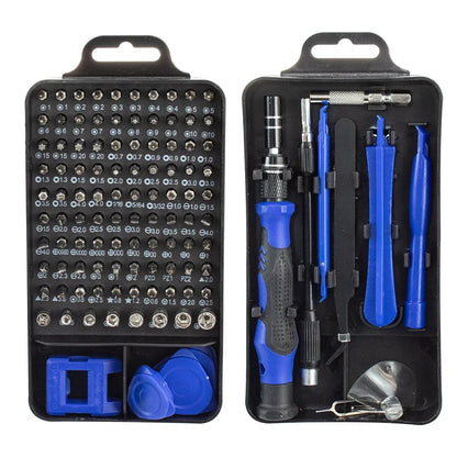 115-in-1 Precision Screwdriver & Electronics Repair Kit with Magnetic Bits, Extension Shaft, and Disassembly Tools