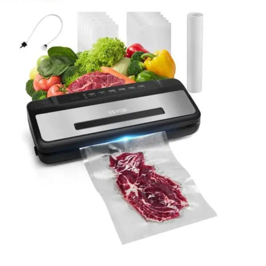 80Kpa 120W Electric Vacuum Sealer Machine 7-in-1 Dry/Wet Food Sealer with Built-in Cutter Knife
