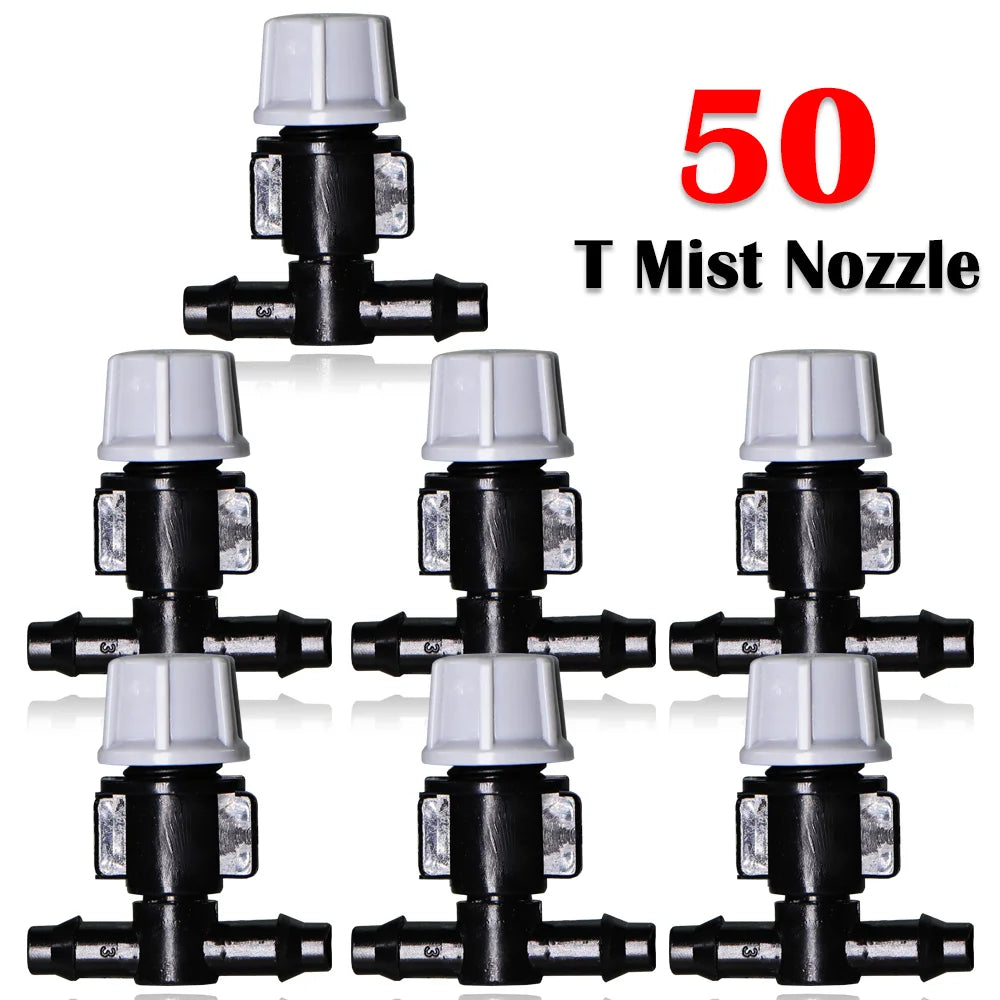 5–50M 45W Pump Self-Priming Irrigation System Garden Spray Cooling Kit.