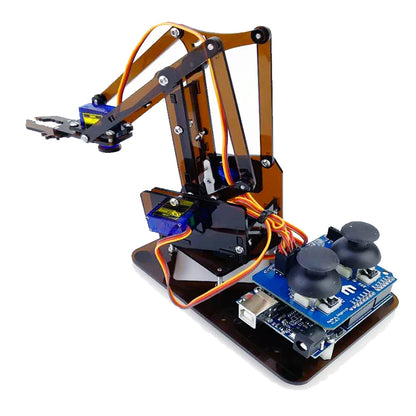 SG90 MG90S 4 Dof Unassembly Acrylic Mechanical Robot Manipulator Claw Kit