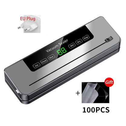Electric Food Vacuum Sealer with Built-In Cutter & Touch Controls
