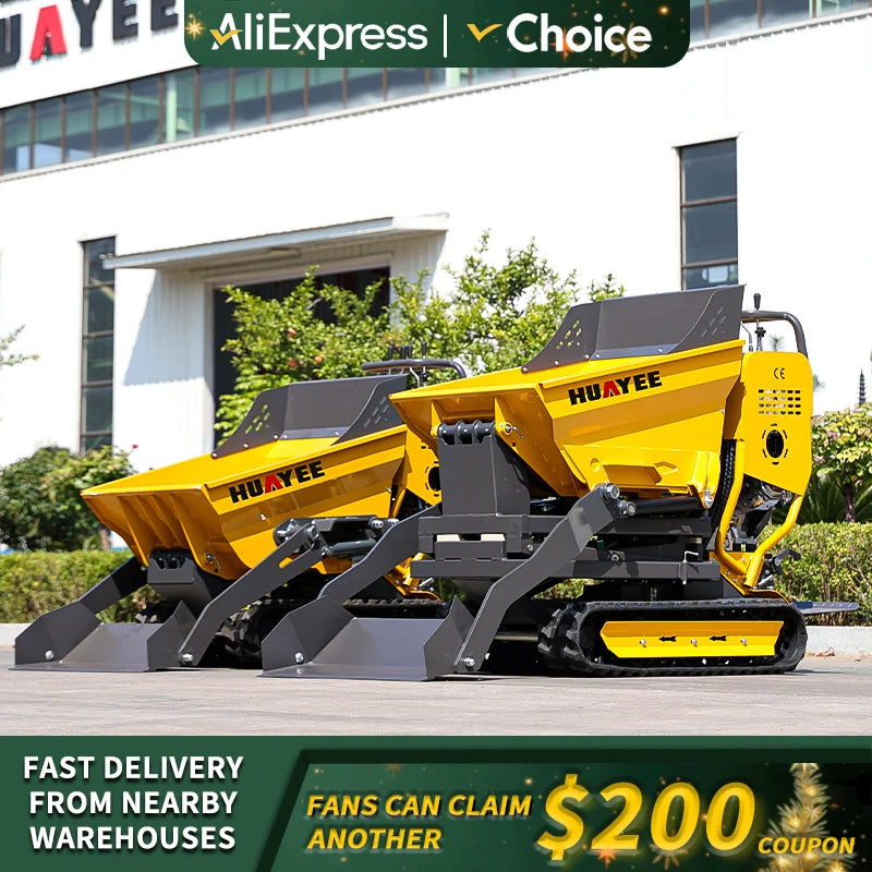  Mini Crawler Dumper 500kg 800kg Customized Fast Delivery High Quality  Mountain slope use Mini Dumper