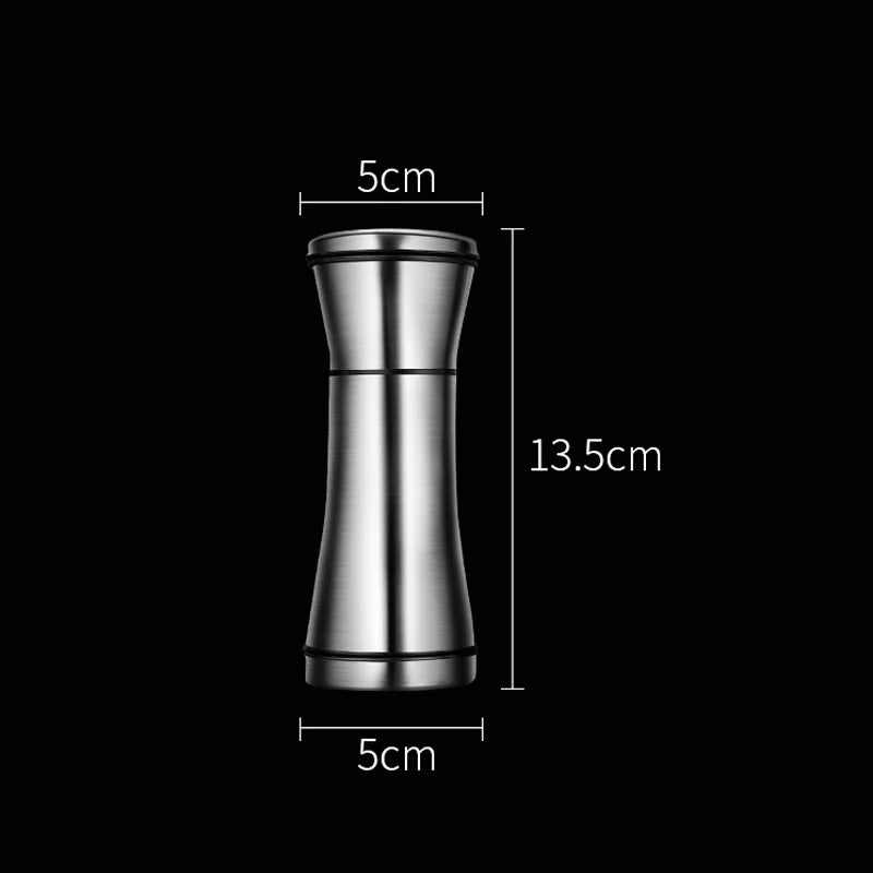 Premium Stainless Steel Salt and Pepper Grinder Set with Adjustable Ceramic Rotor