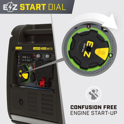 Wireless Remote Start Inverter Generator with Quiet Technology and CO Shield