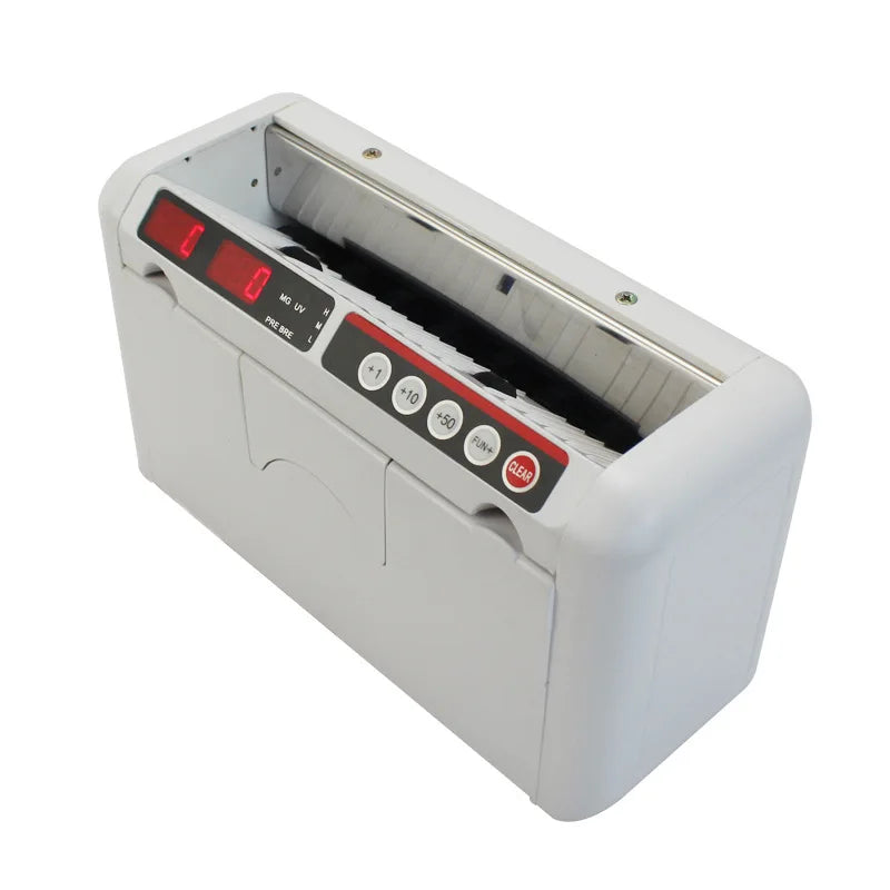 K-1000 Portable Money Counter with UV/MG Detection and Rechargeable Battery