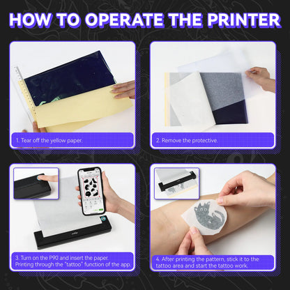 PeriPage P90 Wireless Tattoo Stencil Printer