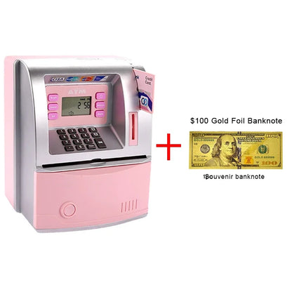 Super Real Estate Voice ATM Piggy Bank with Card, PIN, and Real Cash Deposit Feature