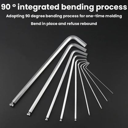 FUTE 9PCS Hex & Allen Wrench Set